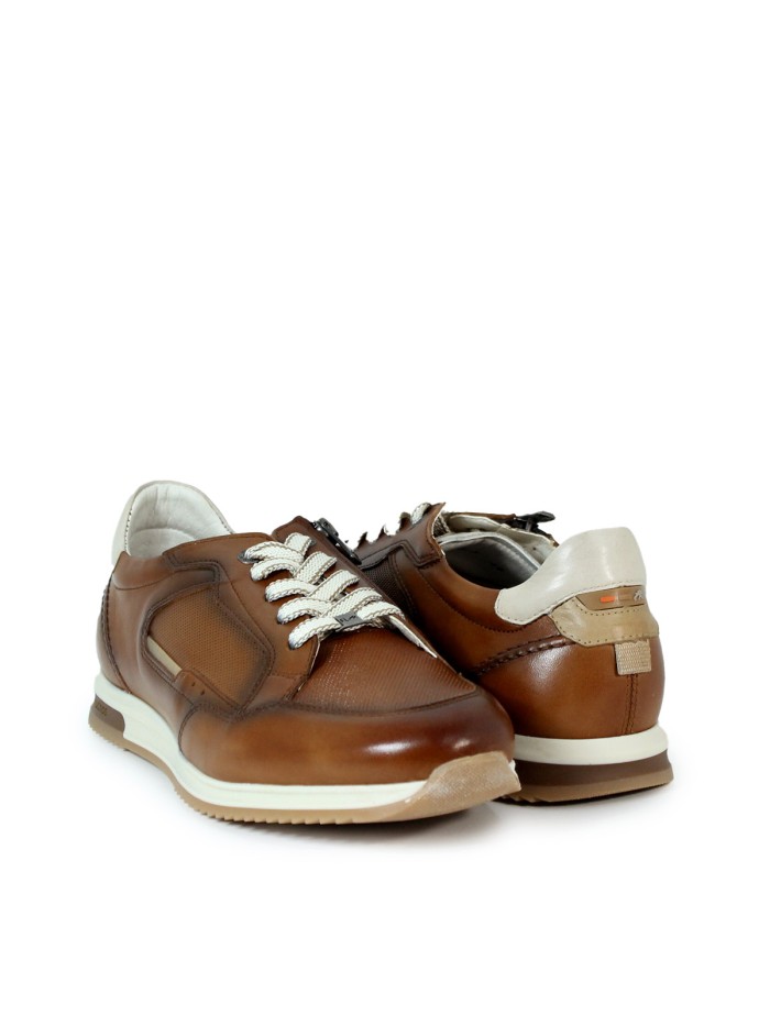 ZAPÀTILLAS DE PIEL MARRÓN  FLUCHOS HABANA F2187