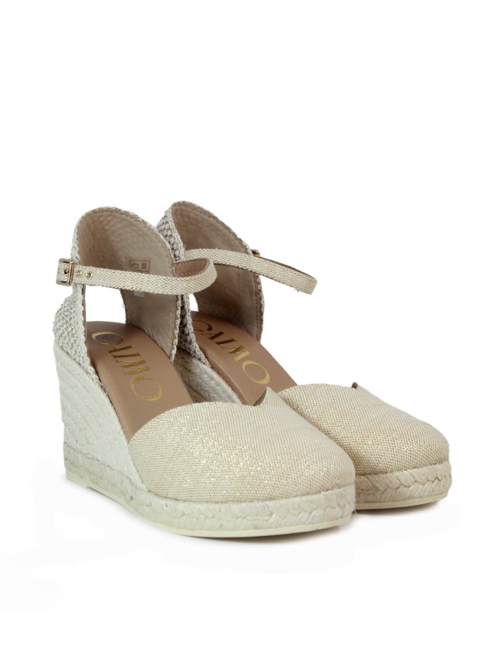 ALPARGATAS DE CUÑA GAIMO CLOE T ORO