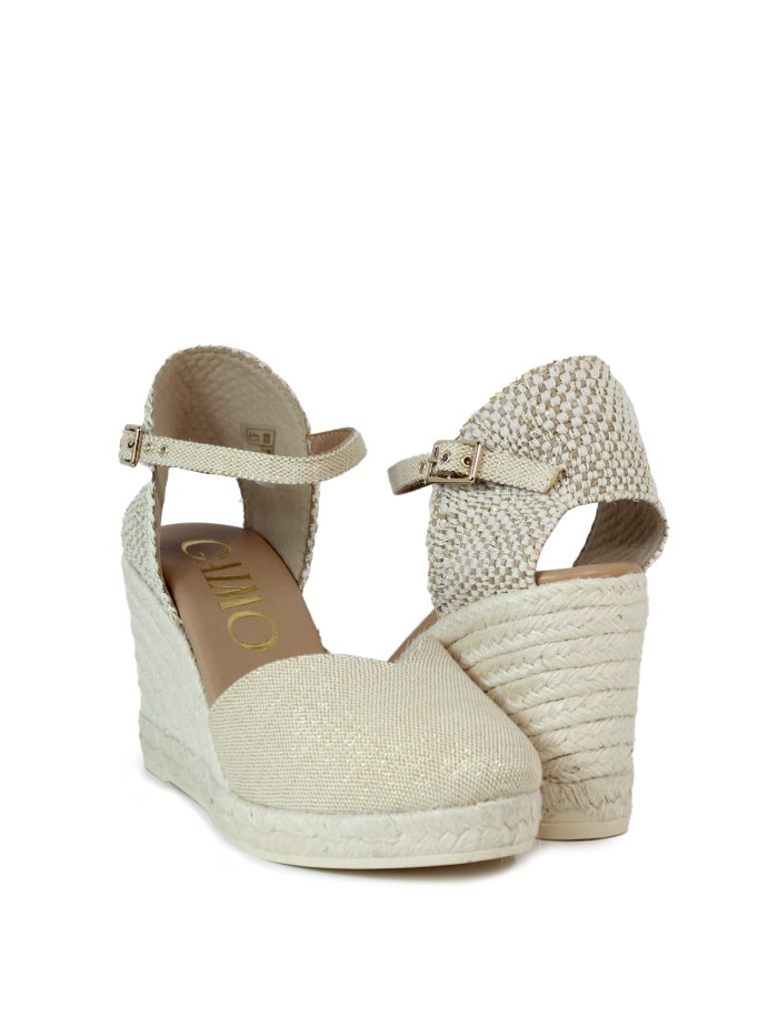 ALPARGATAS DE CUÑA GAIMO CLOE T ORO