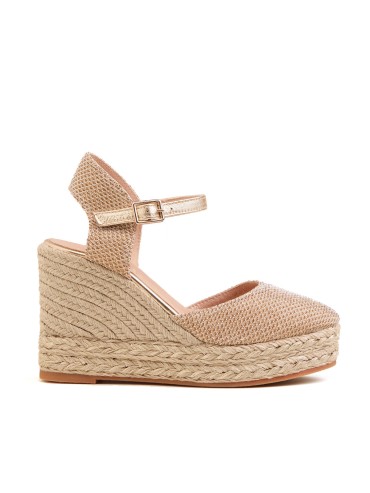 ALPARGATAS DE YUTE CON CUÑA GAIMO TEDIE TRIGO ORO