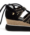 SNEAKER ABIERTA CON CUÑA PARA MUJER GIOSEPPO GRISWOLD NEGRO