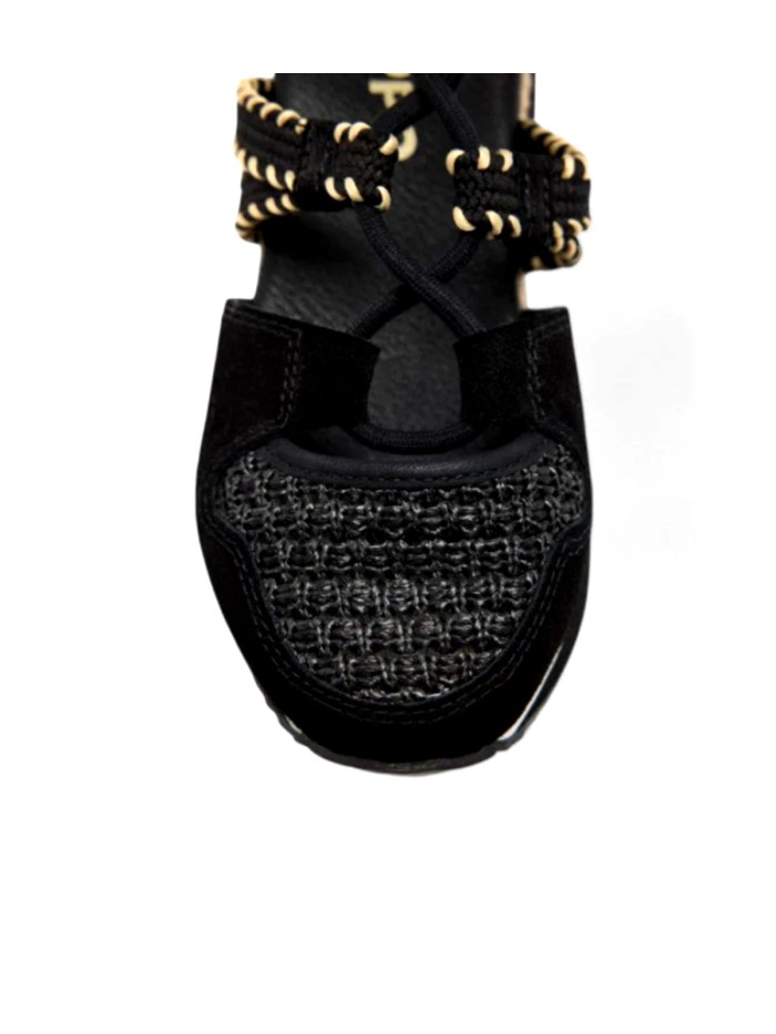 SNEAKER ABIERTA CON CUÑA PARA MUJER GIOSEPPO GRISWOLD NEGRO