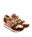SNEAKER ABIERTA CON CUÑA PARA MUJER GIOSEPPO KEWASKUM LEOPARDO