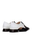 ZAPATO DE TACÓN BAJO BICOLOR HISPANITAS DALI HV253858 BLANCO-NEGRO