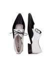 ZAPATO DE TACÓN BAJO BICOLOR HISPANITAS DALI HV253858 BLANCO-NEGRO