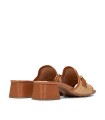 SANDALIAS DESTALONADAS DE PIEL Y RAFIA HISPANITAS DALLAS RHV254071 NATURAL