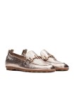 MOCASÍN PLANO METALIZADO HISPANITAS BOMBAYU HV254027 CHAMPAGNE