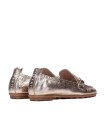 MOCASÍN PLANO METALIZADO HISPANITAS BOMBAYU HV254027 CHAMPAGNE