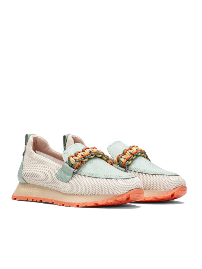 MOCASÍN DE MUJER HISPANITAS KANSAS HV253948 CELESTE