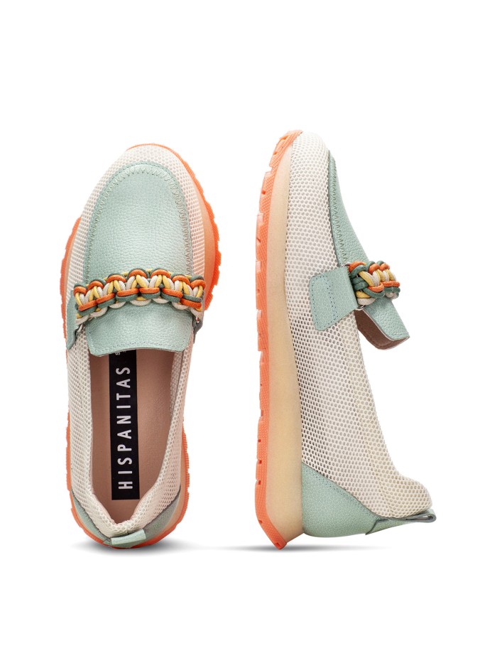 MOCASÍN DE MUJER HISPANITAS KANSAS HV253948 CELESTE