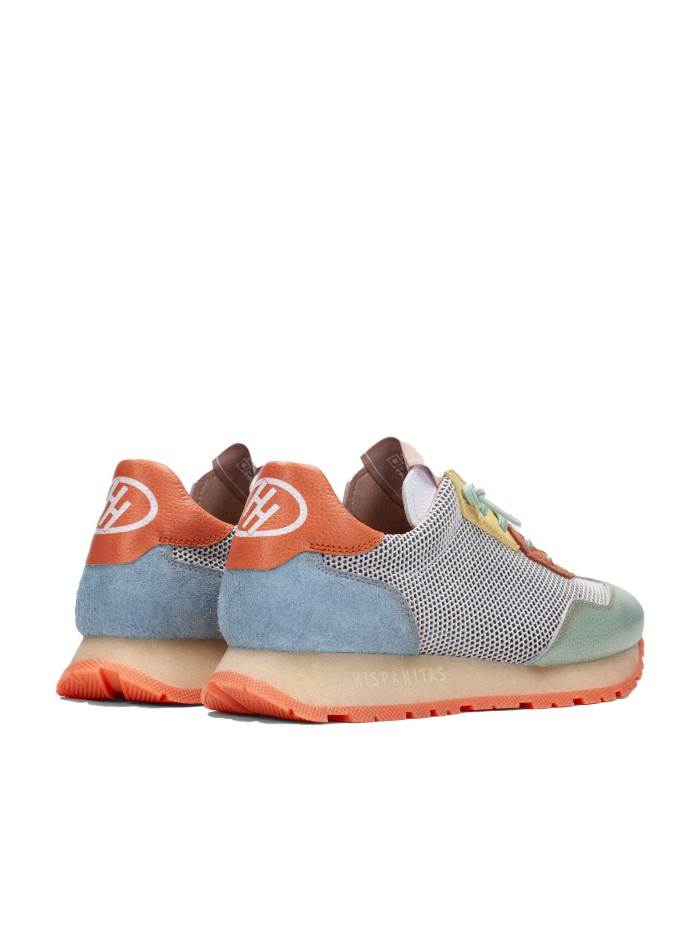 ZAPATILLAS DE PIEL PARA MUJER HISPANITAS KANSAS HV253869 EUCALIPTO