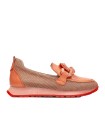 MOCASÍN DE MUJER EN PIEL HISPANITAS KANSAD HV254065 CORAL