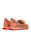 MOCASÍN DE MUJER EN PIEL HISPANITAS KANSAD HV254065 CORAL