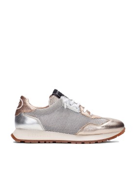 ZAPATILLAS DE REJILLA METALIZADAS HISPANITAS KANSAS HV253869 ORO