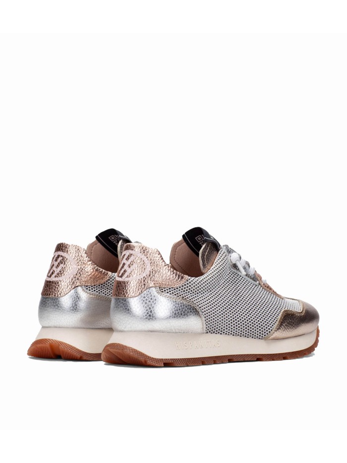ZAPATILLAS DE REJILLA METALIZADAS HISPANITAS KANSAS HV253869 ORO