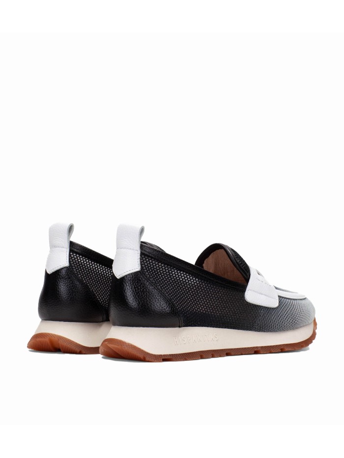 MOCASÍN DEGRADADO EN PIEL HISPANITAS KASNAS HV254043 NEGRO
