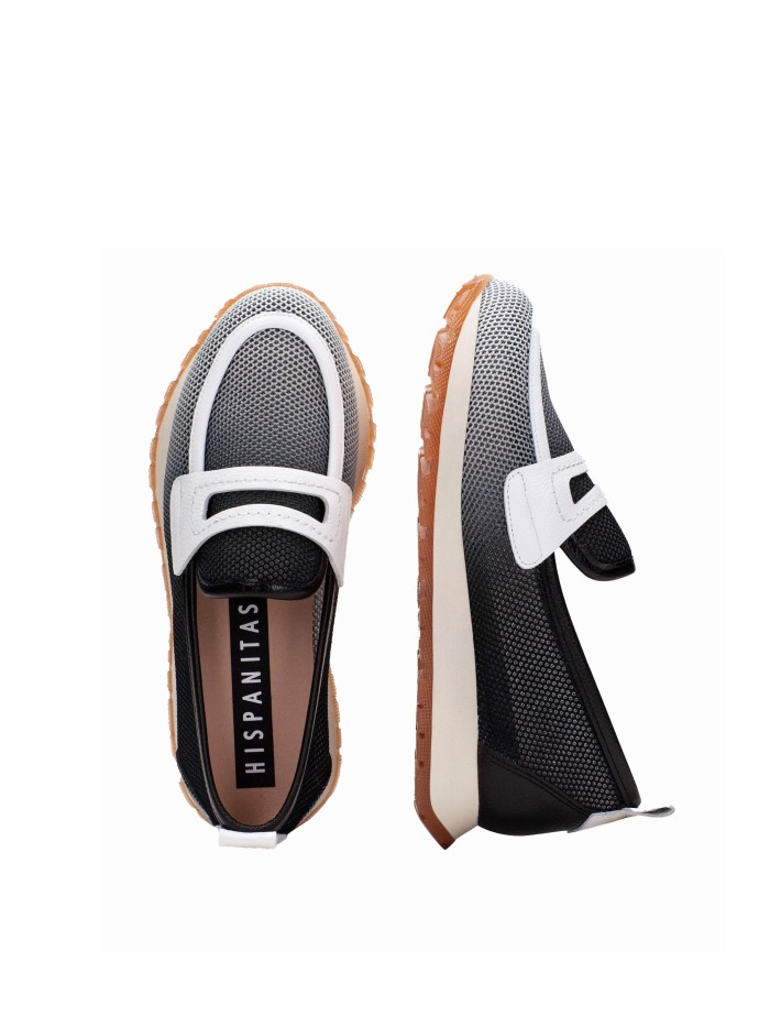 MOCASÍN DEGRADADO EN PIEL HISPANITAS KASNAS HV254043 NEGRO