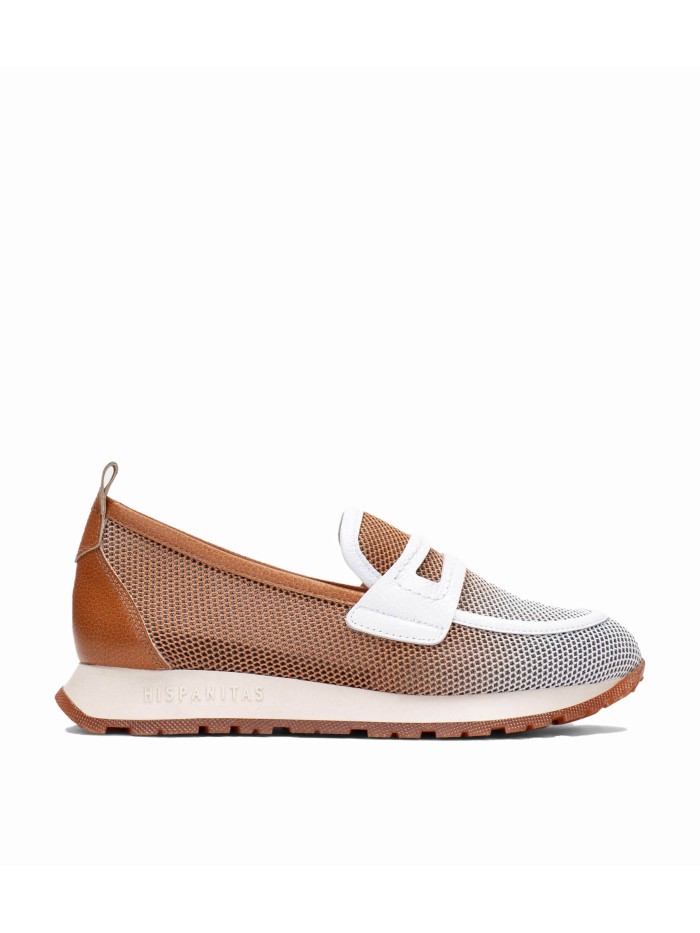 MOCASÍN DE PIEL CON ANTIFAZ PARA MUJER HISPANITAS KANSAS HV254043 CUERO