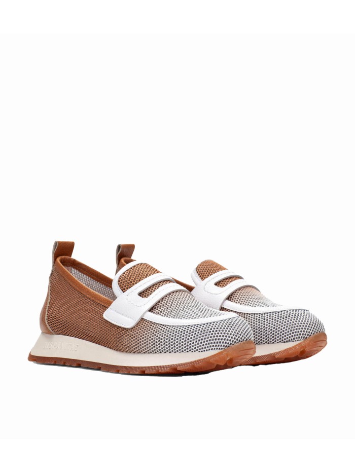 MOCASÍN DE PIEL CON ANTIFAZ PARA MUJER HISPANITAS KANSAS HV254043 CUERO
