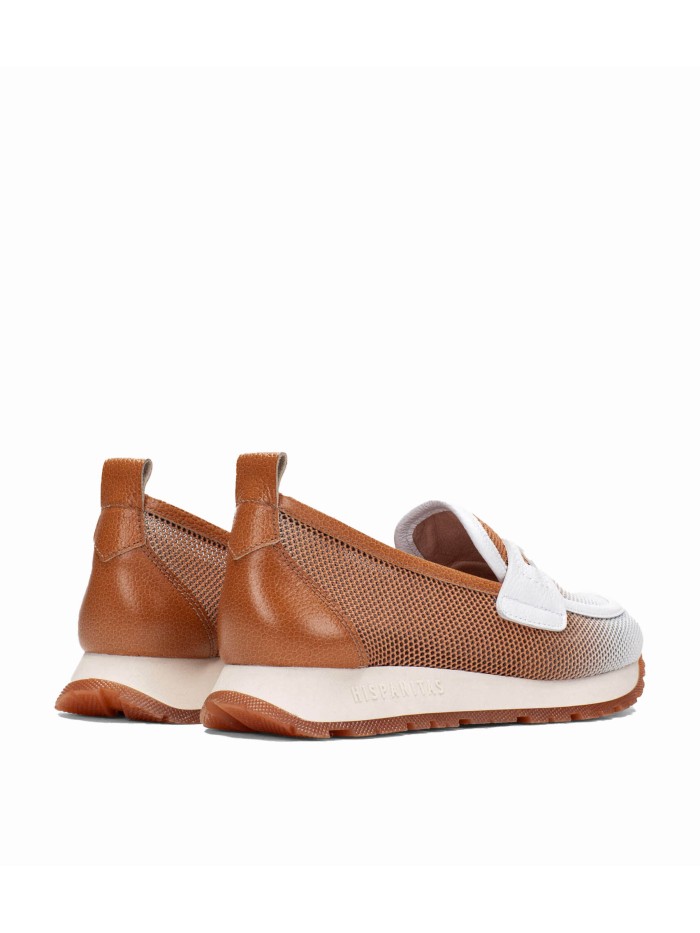 MOCASÍN DE PIEL CON ANTIFAZ PARA MUJER HISPANITAS KANSAS HV254043 CUERO