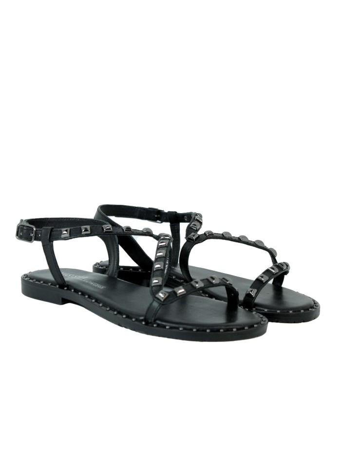 SANDALIA MODERA Y CÓMODA CHAMPLAIN KISSIA NEGRO