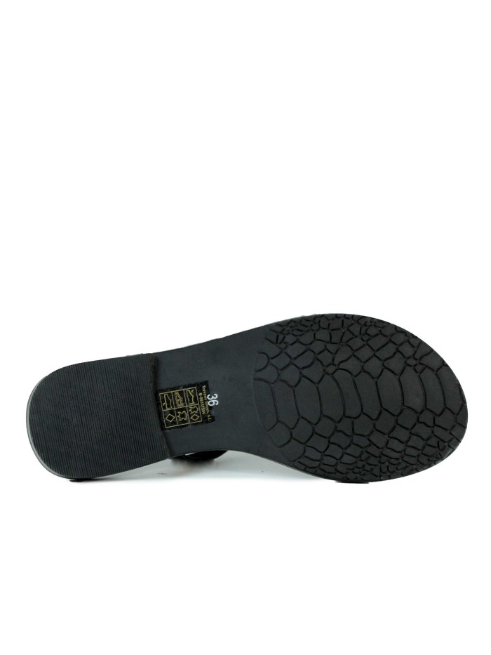 SANDALIA MODERA Y CÓMODA CHAMPLAIN KISSIA NEGRO