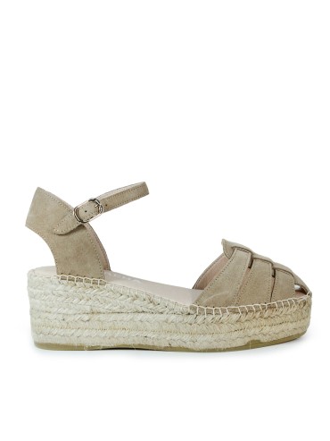 ALPARGATAS DE CUÑA EN YUTE NATURAL MACARENA JAVA 43 BEIGE