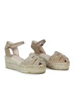 ALPARGATAS DE CUÑA EN YUTE NATURAL MACARENA JAVA 43 BEIGE