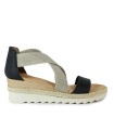 SANDALIA MINIMALISTA DE CUÑA, MÁXIMA COMODIDAD 8620 MISWEAR NEGRO