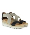 SANDALIA MINIMALISTA DE CUÑA, MÁXIMA COMODIDAD 8620 MISWEAR NEGRO