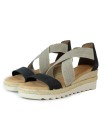 SANDALIA MINIMALISTA DE CUÑA, MÁXIMA COMODIDAD 8620 MISWEAR NEGRO