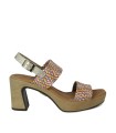 SANDALIAS DE RAFIA CON TACÓN PENELOPE 6336 MULTICOLOR