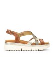 SANDALIAS DE TIRAS CON CUÑA PARA MUJER PIKOLINOS PALMA W4N-0650C1 CUERO