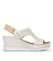 SANDALIAS DE CUÑA MUJER PIKOLINOS AGUADULCE W3Z-1775C1 BEIG