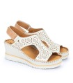 SANDALIAS DE CUÑA MUJER PIKOLINOS AGUADULCE W3Z-1775C1 BEIG