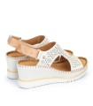 SANDALIAS DE CUÑA MUJER PIKOLINOS AGUADULCE W3Z-1775C1 BEIG