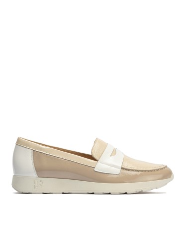 MOCASINES DE CHAROL PIEDRA DE MUJER PITILLOS 10420