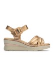 SANDALIAS METALIZADAS DE CUÑA PITILLOS 10364 ROSA