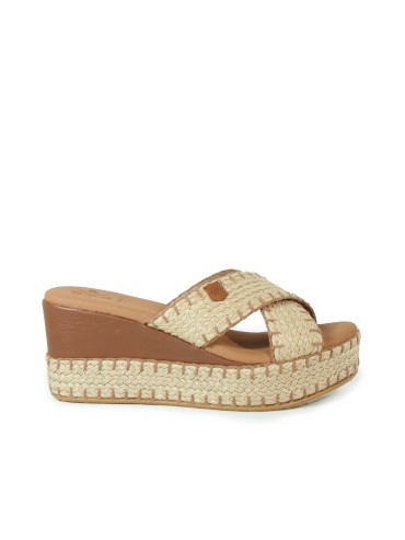 SANDALIAS DE CUÑA TIPO ZUECO PARA MUJER POPA ALBUFERA GALERIA CUERO