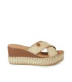 SANDALIAS DE CUÑA TIPO ZUECO PARA MUJER POPA ALBUFERA GALERIA CUERO
