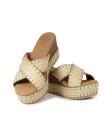 SANDALIAS DE CUÑA TIPO ZUECO PARA MUJER POPA ALBUFERA GALERIA CUERO