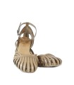 SANDALIA PLANA PIEL TAUPE PORRONET PALMA 3102