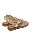 SANDALIA PLANA ROMANA DE PIEL ORO PORRONET 3129 MILEY