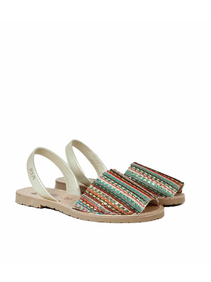 MENORQUINAS DE MUJER RIA MENORCA LENTEJUELAS 27062 MULTICOLOR