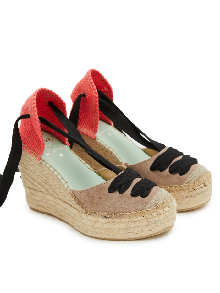 ALPARGATAS DE CUÑA DE YUTE STAR LOVE MERIDIAN 52 NIQUEL-FUXIA