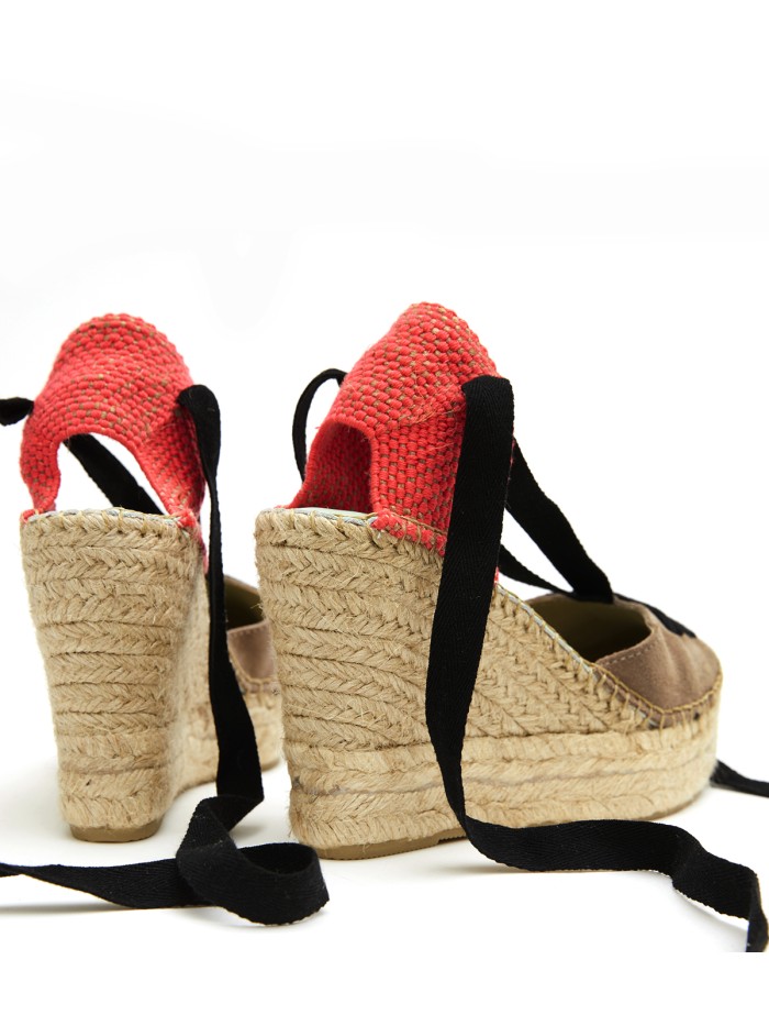 ALPARGATAS DE CUÑA DE YUTE STAR LOVE MERIDIAN 52 NIQUEL-FUXIA