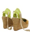 ALPARGATAS DE YUTE CON CUÑA STAR LOVE MERIDIAN 52 CANELA-AMARILLO