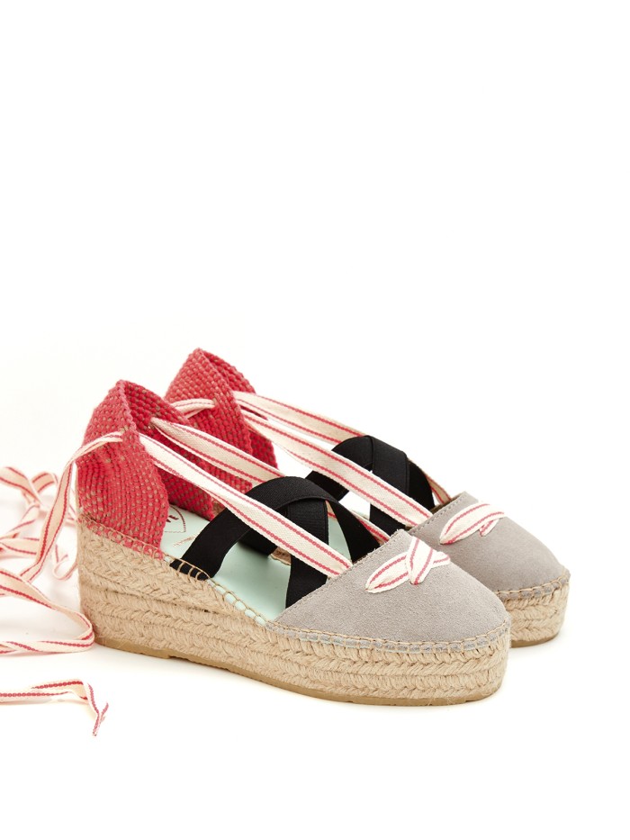 ALPARGATAS DE YUTE ECOLÓGICO STAR LOVE DELTA 52 NIQUEL-FUXIA