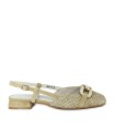 ZAPATO DESTALONADO DE RAFIA BEIGE STEPHEN ALLEN NEW ATEN