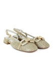 ZAPATO DESTALONADO DE RAFIA BEIGE STEPHEN ALLEN NEW ATEN
